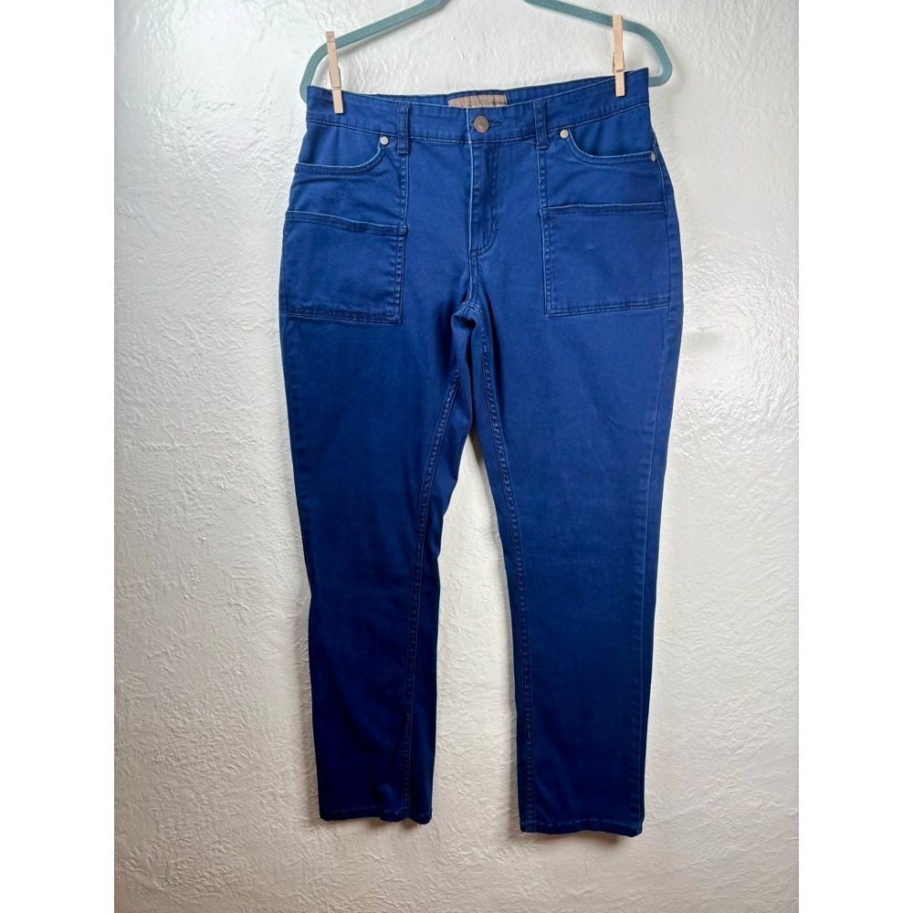 Bit & Bridle Utility Pants Womens 10‎ Blue Stretch Horse Equestrian Utility